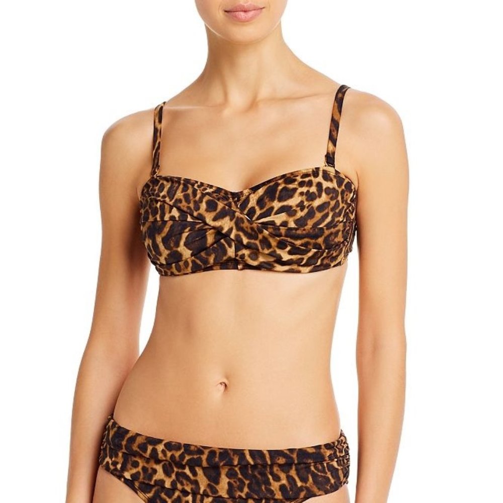 💥Lauren Ralph Lauren Ocelot Bikini Swim Top